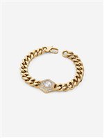 Bracciale Guess Uomo Lion King in Acciaio Cristallo JUMB06 007JW G